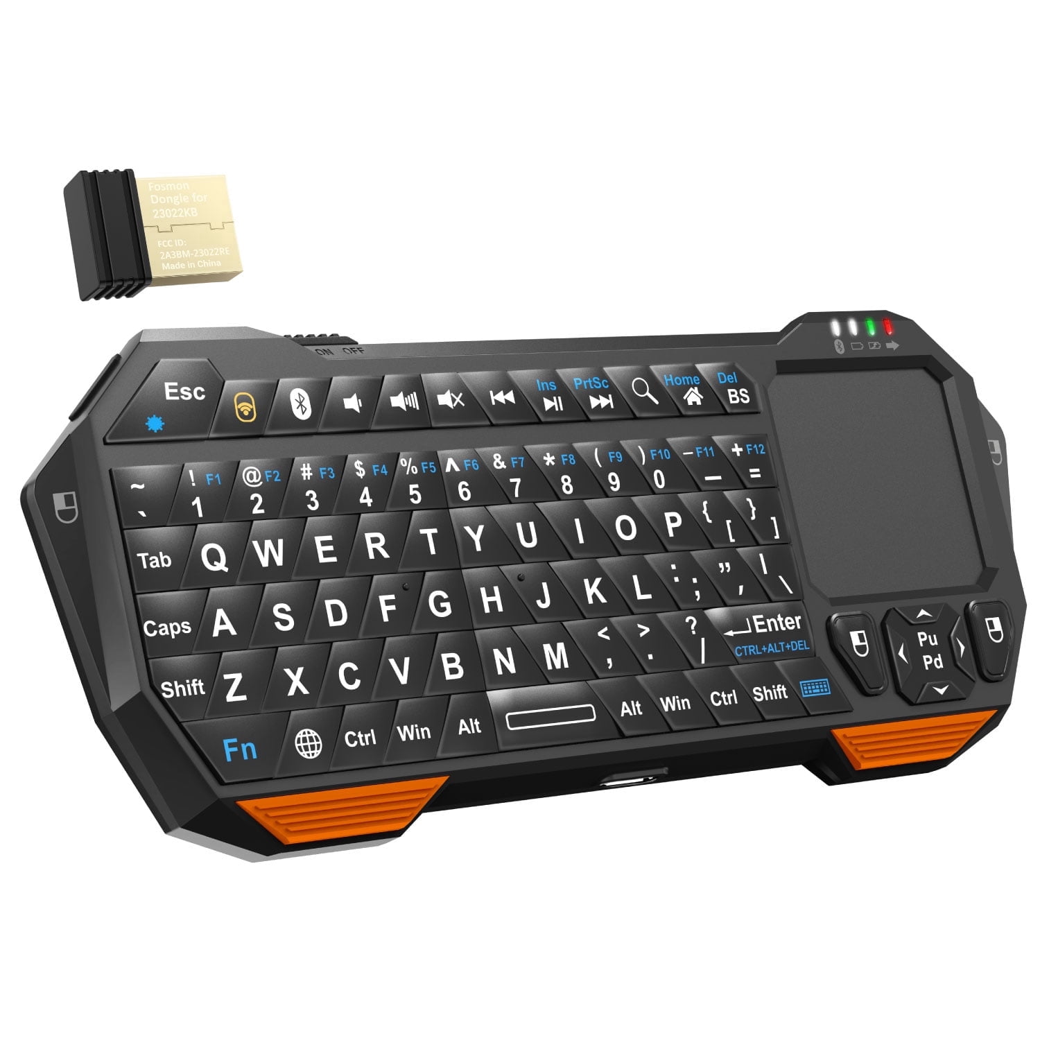 rii:)　1 Rii Mini Wireless Bluetooth Keyboard Touchpad with Laser Pointer