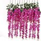 thumbnail image 1 of BEMS-12 PCS Rosa roja 3.8 pies Flores artificiales Glicina falsa, 1 of 5