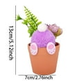 thumbnail image 2 of Charming Easter Bunny Mini Planter - Perfect Tray Ornament for Home Decor with a Festive Flair, 2 of 8