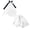 C006- White (Wedding Dress Style), variant on Pink Outdoor Porch Goose Rain Suit, Pink Goose Easter Outfit, Pink Doll Clothing Full Set, Waterproof Doll Rainwear Set, Including Raincoat, Pointed Hat and Tiny Decorative