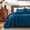 Blue, variant on Sleep Zone Ultrasonic Scroll Quilt Set Full/Queen, Soft Lightweight Bedspread, Reversible All-Season Coverlet, 1 Quilt + 2 Pillow Shams (Blue, Full/Queen)