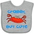 thumbnail image 3 of Inktastic Crabby but Cute Boys or Girls Baby Bib, 3 of 4