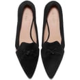 thumbnail image 2 of Cole Haan Womens Viola Skimmer Suede Pointed Toe Block Heels, 2 of 3