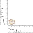 thumbnail image 6 of AFFY 0.50CT Moissanite Diamond Two Tone Wedding Ring Guard Enhancer 14K Rose Gold over Silver-8.5, 6 of 8