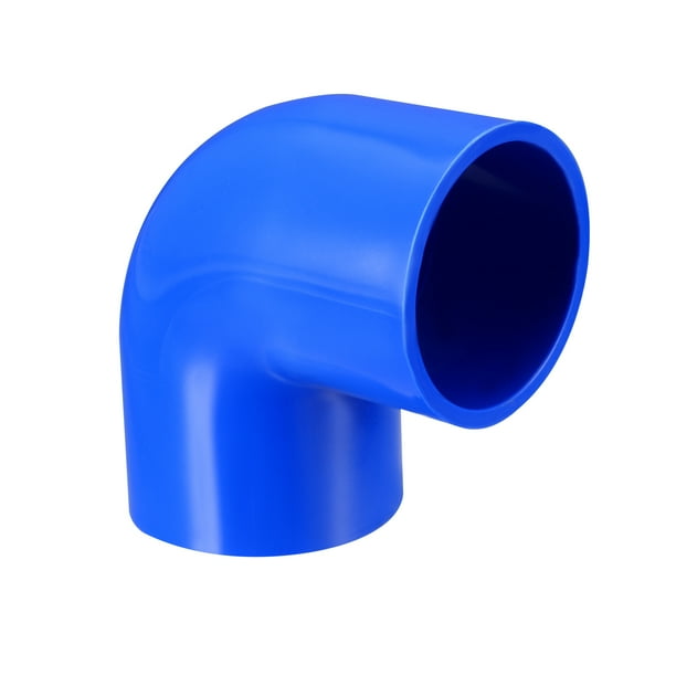 40mm Slip 90 Degree PVC Pipe Fitting Elbow Coupling Adapters Blue 2 Pcs