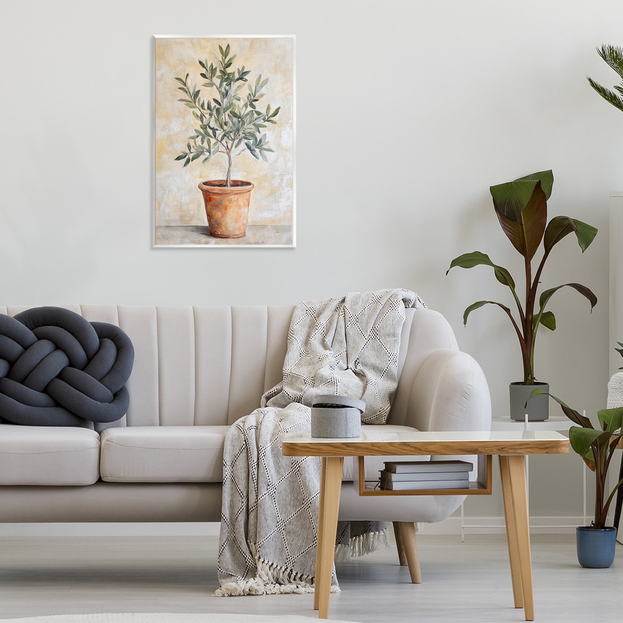 Stupell Industries House Plant in Terracotta Wall Plaque Art, design by Petal Prints Design