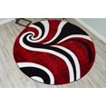 thumbnail image 6 of Planet Rugs Premium 3D Thick Abstract Indoor Area Rug 327 Red 5'3''x7'6'', 6 of 10