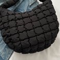 thumbnail image 2 of Bolso Hobo de nube para mujer, Bolso tipo cartera suave de color sólido, Bolso de viaje de gran capacidad, 2 of 8