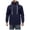 Navy, variant on YIWULA Big and Tall Hoodies for Men Quarter Zip up Tactical Pullover Fall Winter Hooded Sweatshirt with Pockets(3XL,Navy)