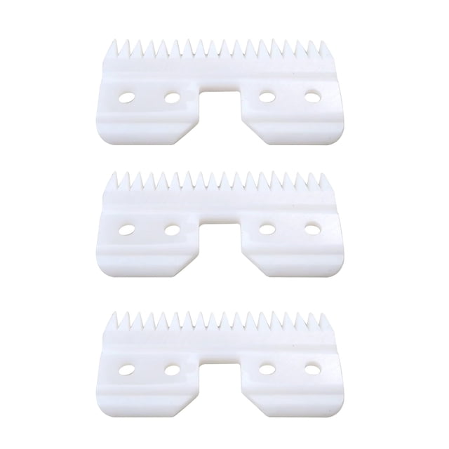JIAHAOO Ceramic Replacement Clipper Blade 18 Teeth 3 Pack Sharp Cool Long Life for Wahl A5 Clippers Long Lasting