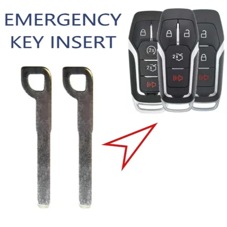 SET OF 2 HU101 Emergency Key Blade FOR Ford Lincoln 2013-2021 / PN: 164-R7992