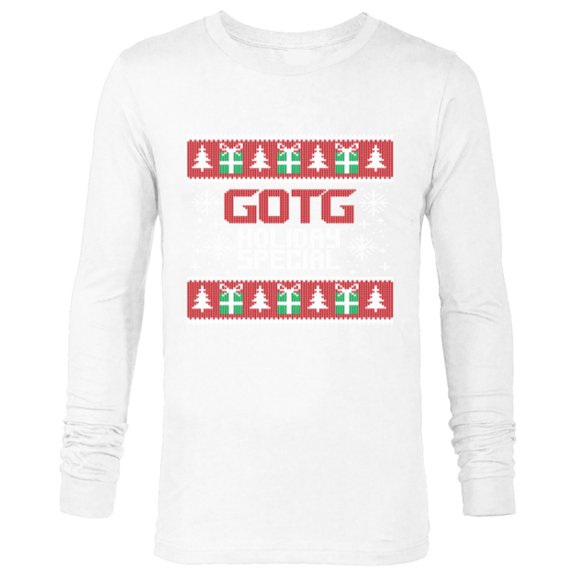 Marvel Guardians of the Galaxy: Holiday Special Ugly Sweater - Long Sleeve T-Shirt for Men - Customized-White