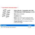 thumbnail image 2 of Valve Lifter Kit - Compatible with 1996 - 1999 Chevy C1500 Suburban 5.7L V8 1997 1998, 2 of 2