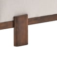 thumbnail image 6 of Christopher Knight Home 54.75" Modern Fabric Upholstered Bench with Rubberwood Legs, Beige, 6 of 10