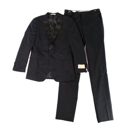 Pure Wool Suit - RNB Mens Regular Slim Fit Two Button Wool Suit Set