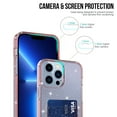 thumbnail image 5 of Dteck Bling Case for iPhone 14 Pro 6.1 inch,Shockproof Card Holder Pocket Case Glitter Silicone TPU Slim Back Cover,Pink, 5 of 9