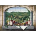 thumbnail image 1 of Tile Mural Kitchen Backsplash - Vineyard Reverie - by Barbara Felisky, 1 of 1