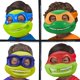 thumbnail image 2 of Máscaras de tortuga Toy Teenage Mutant Ninja Turtles Mutant Mayhem, paquete de 4, 2 of 4