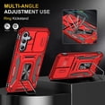 thumbnail image 2 of for Samsung A54 5G Case, Galaxy A54 5G Case with HD Screen Protector, Military-Grade Protective Shockproof Cover Case with Ring Holder and Stand for Samsung Galaxy A54 5G Red, 2 of 7