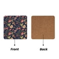 thumbnail image 2 of Xecao Flower for MDF Cork Coaster 4 Pcs,Drink Coasters,Suit for House Warming Gifts New Home ,Coffee Table Decor-Square, 2 of 7