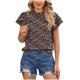 thumbnail image 1 of Blusa suelta con cuello en V y manga corta con estilo para mujer OAVQHLG3B Store lin121212, 1 of 5