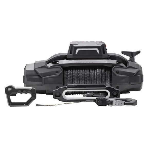 X20 Gen3 Winch | Textured Black | With Synthetic Rope | 10,000 Pounds | 3-Stage Planetary Gear Train | 7 HP Series Wound Motor | Sliding Ring Gear Clutch | With Remote Control