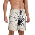 thumbnail image 2 of Fotbe Spiders On The Web 1 Pantalones Cortos de Pijama para Hombre, Ropa de Dormir, Pantalones de Pijama Cortos para Hombre-3X-Large, 2 of 6