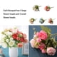 thumbnail image 4 of Ramo de flores artificiales Cateissary de peonía Decoración de oficina para novia Blanco, 4 of 6