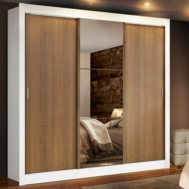 Ropero Closet Madesa Lyon Plus 3 Puertas 1 con Espejos B