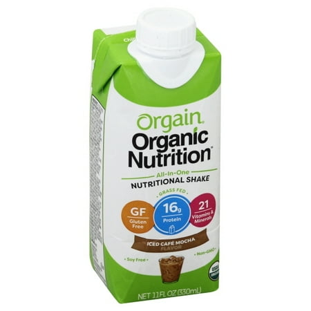 UPC 860547000044 product image for Orgain Organic Nutrition All-In-One Nutritional Shake Iced Cafe Mocha, 11.0 FL O | upcitemdb.com