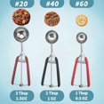thumbnail image 4 of Juego de cucharas para galletas JETONN de acero inoxidable 18/8 con agarre antideslizante, 4 of 9