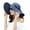 Navy Blue, variant on Visland Sun Hats for Women UV Wide Brim UPF 50 Foldable Floppy Straw Beach Hat with Strap