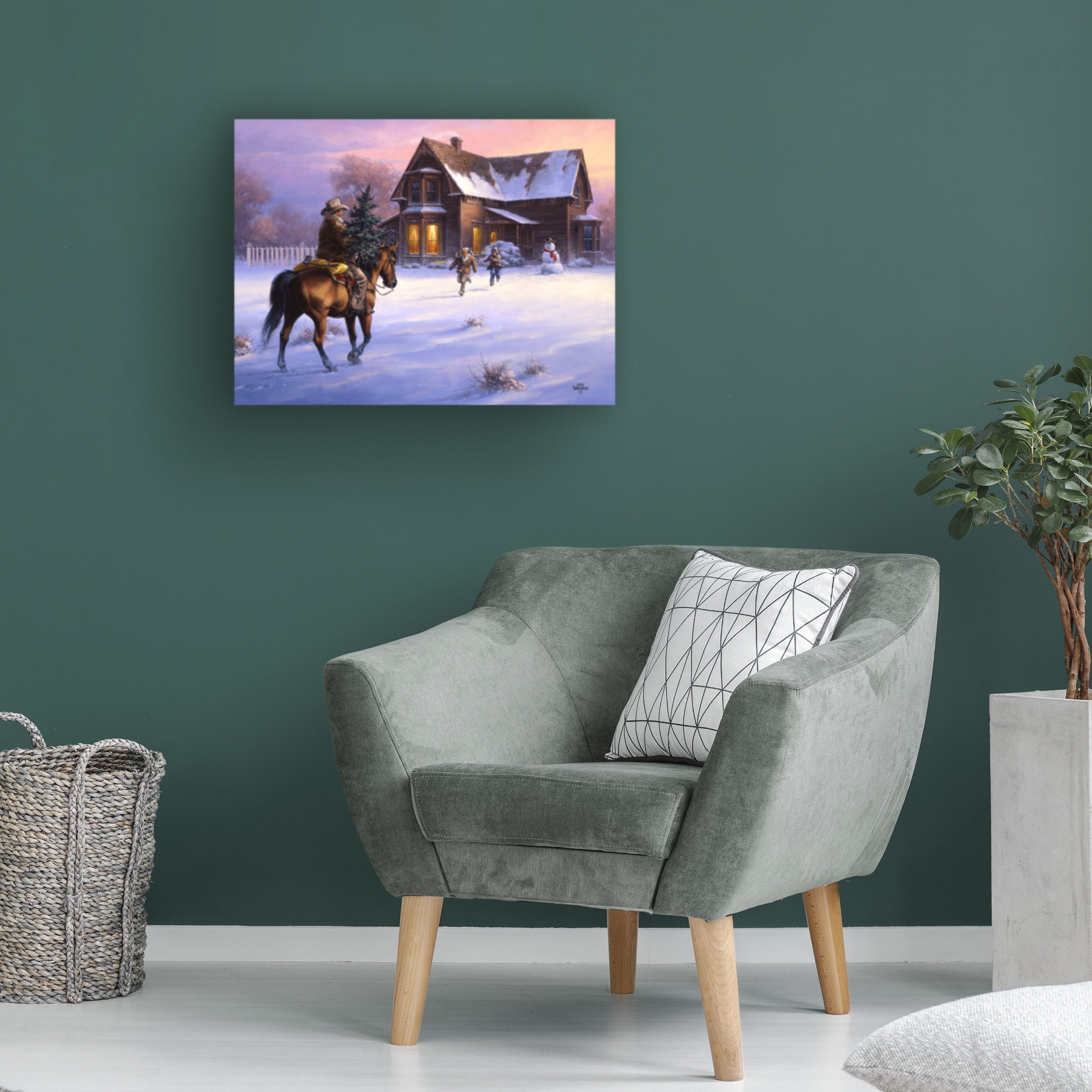 Jack Sorenson 'The Day Daddy Brought Home the Tree' Canvas Art