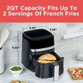 thumbnail image 5 of 2 QT Air Fryer with Digital Touchscreen, Air Crisp Technology, Bake, Dehydrate, and Keep Warm Functions, 5 of 6