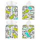 thumbnail image 2 of Balery Funny Dinosaurs on Stripes Porta Pañuelos de Cuero con Estampado – Funda Moderna Cuadrada para Caja de Pañuelos, Dispensador 5x5x5'', 2 of 7