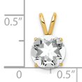 thumbnail image 3 of Finest Gold 14K Yellow Gold 8 mm Cubic Zirconia pendant, 3 of 3
