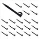 thumbnail image 3 of 100 Estacas Inflables de Plástico de 14,5 cm para Jardín, Resistentes, de Anclaje para Exteriores, Color Negro, 3 of 9