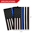 thumbnail image 5 of Anley Double Sided Thin Blue Line USA Decorative Garden Flags - Honoring Law Enforcement Officers Flags - 18 x 12.5 Inch, 5 of 7