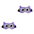 thumbnail image 1 of Seitruly Cubierta de ojo para dormir para niños, diadema con los ojos vendados de viaje, parche decorativo , visera y cómoda, color púrpura Violeta 2Conjunto, 1 of 6