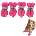 thumbnail image 1 of Zapatos para perros para protector de patas de pavimento caliente, suela antideslizante, botas de verano para perros y gatos con correas reflectantes, 4 Uds., 1 of 5