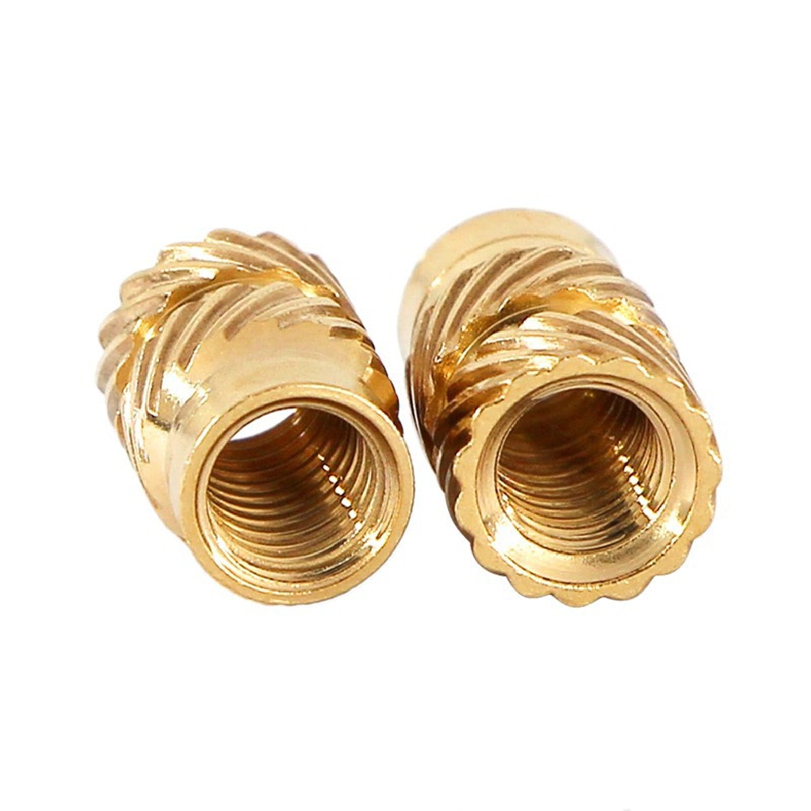 300PCS Brass Threaded Insert Nuts Set Knurled Nuts for Plastic Parts Heat Ultrasonic Application