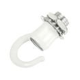 thumbnail image 1 of Unique Bargains Alloy Ceiling Hook 22mmx28mm for Ceiling Pendant Light Plate White, 1 of 5