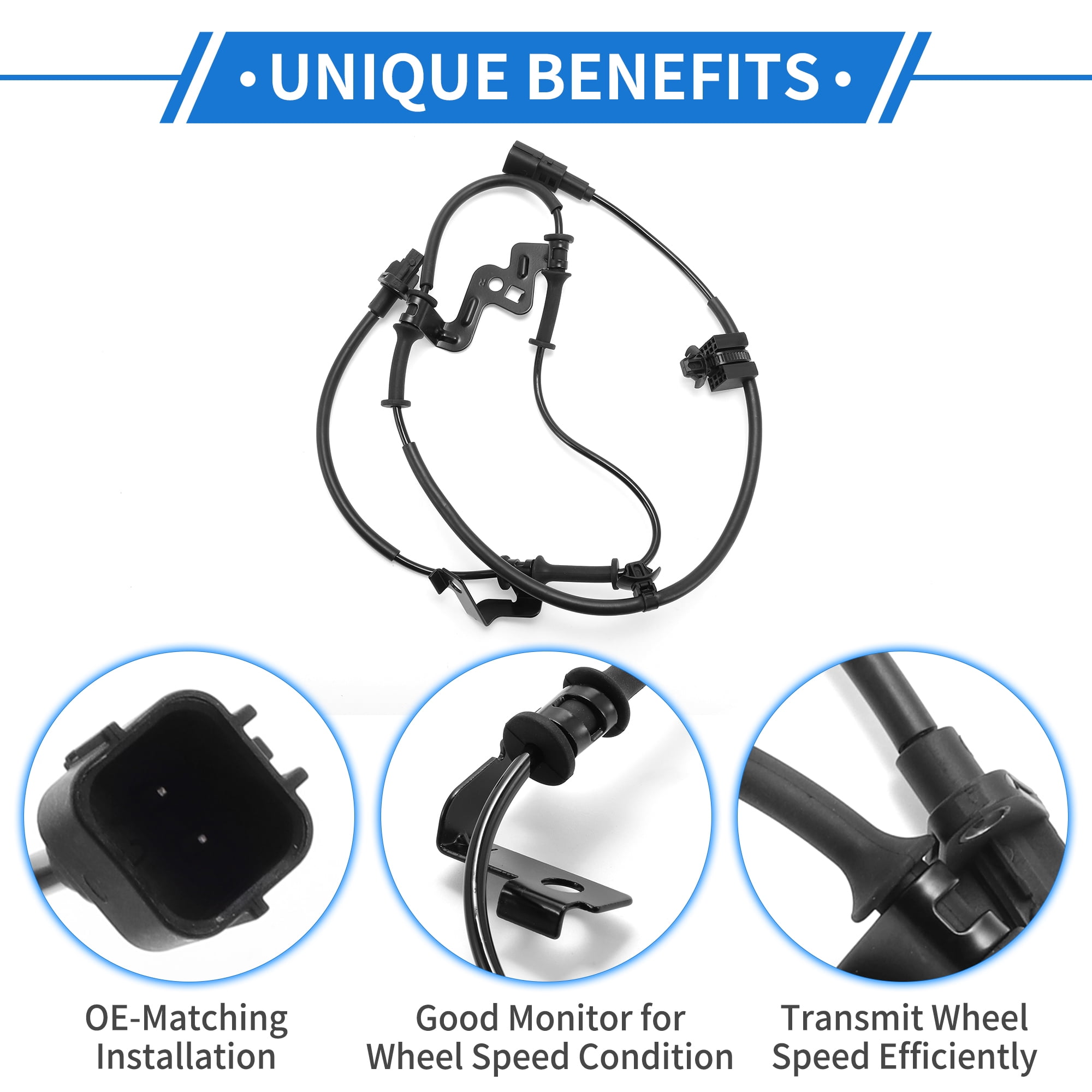 Unique Bargains 95671B2050 ABS Wheel Speed Sensor for Kia Soul 2014-2019