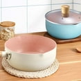 thumbnail image 4 of Estilo japonés nieve olla plana hogar maifan piedra pequeña olla de leche olla de fideos instantáneos suplemento de alimentos para bebés olla antibacteriana sartén antiadherente al por mayor, 4 of 5