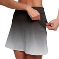 thumbnail image 4 of Short Shorts for Women Summer Breathable High Waist Skort with Pockets Gradient Color Casual Sporty Active Wear Shorts Grey XXXXL, 4 of 5