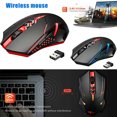 thumbnail image 2 of CAROOTU Wireless Gaming Mouse with Quiet Click Optical 2400 DPI for PC Laptop Office, 2 of 6