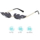 thumbnail image 4 of Unisex Flame Sunglasses Rimless Wave Sun Glasses Luxury Trending Narrow Sunglasses ANGGREK Flame Rimless Wave Sun Glasses, 4 of 8