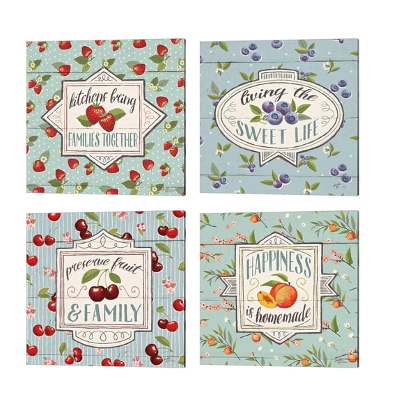 Metaverse Janelle Penner 'Sweet Life' Canvas Art (Set of 4)