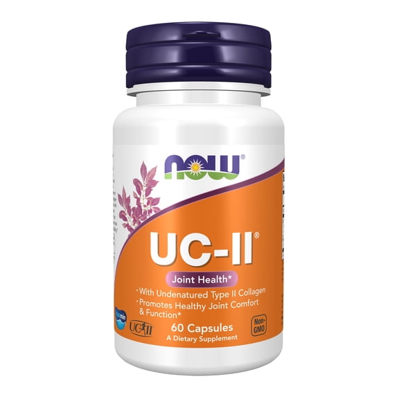 NOW Supplements, UC-II Type II Collagen with Undenatured Type II Collagen, 60 Veg Capsules