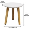 thumbnail image 2 of Wooden Stool Display Stand,Tall Indoor Plant Stand Small Round Side Table Plant Holder for Flower Pots, 2 of 5